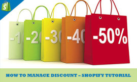 manage discount in shopify